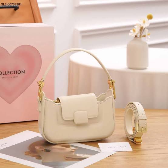 Mini Croissant Style Flap Shoulder Bag Collection - Three Essential Colors