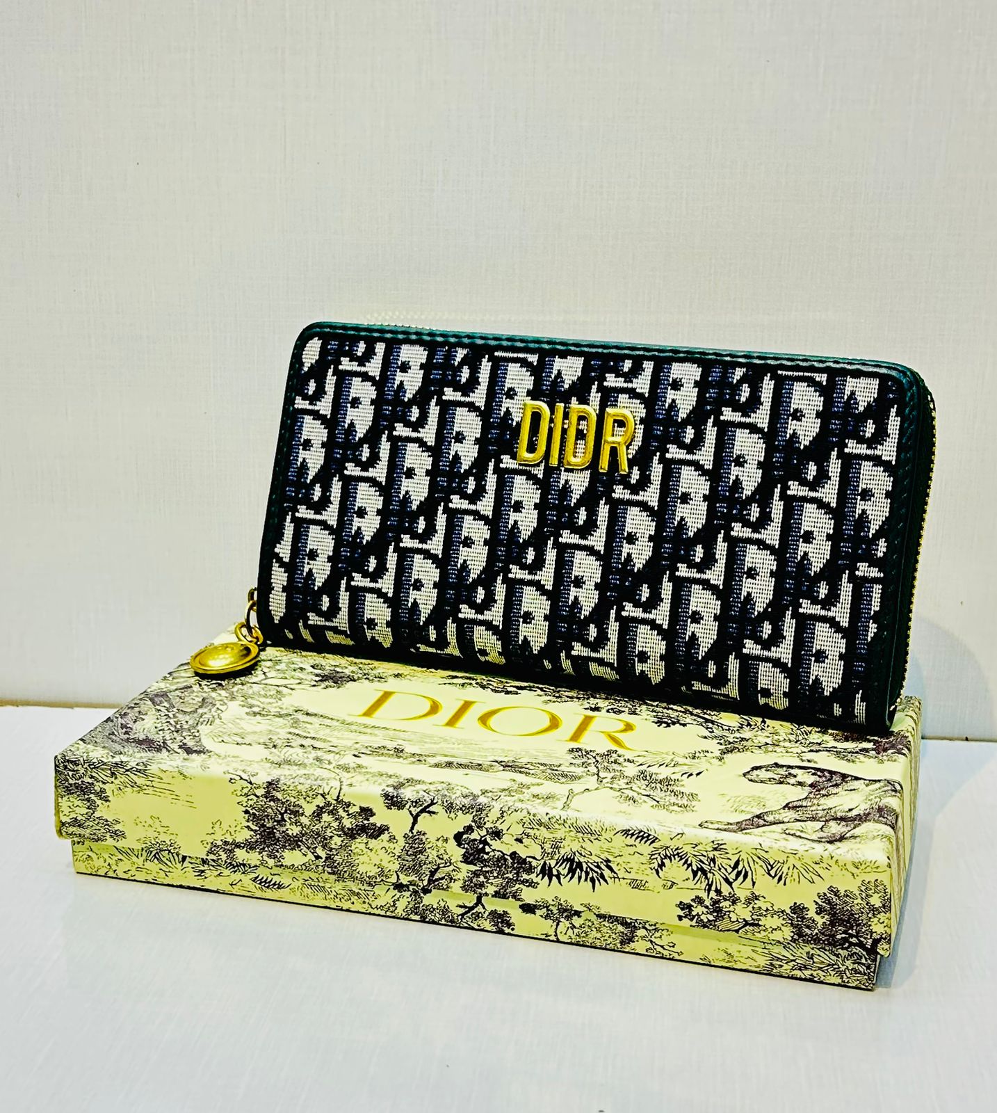 Premium Monogram Canvas Zip Wallet