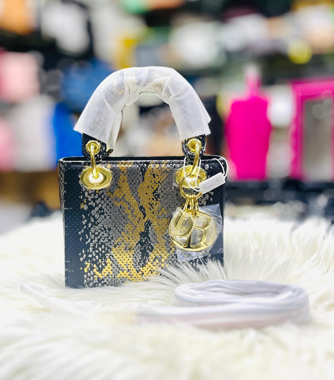 Elegant Mini Tote with Textured Finish and Gold-Tone Hardware