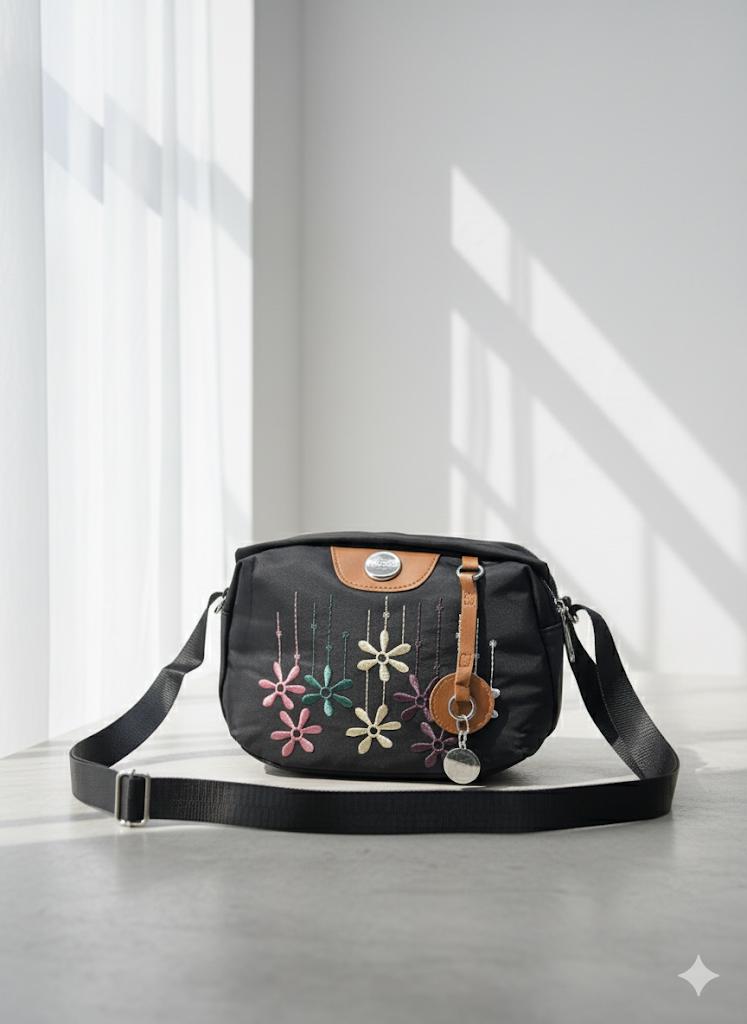 Embroidered Floral Crossbody Bag – 8 Beautiful Colours