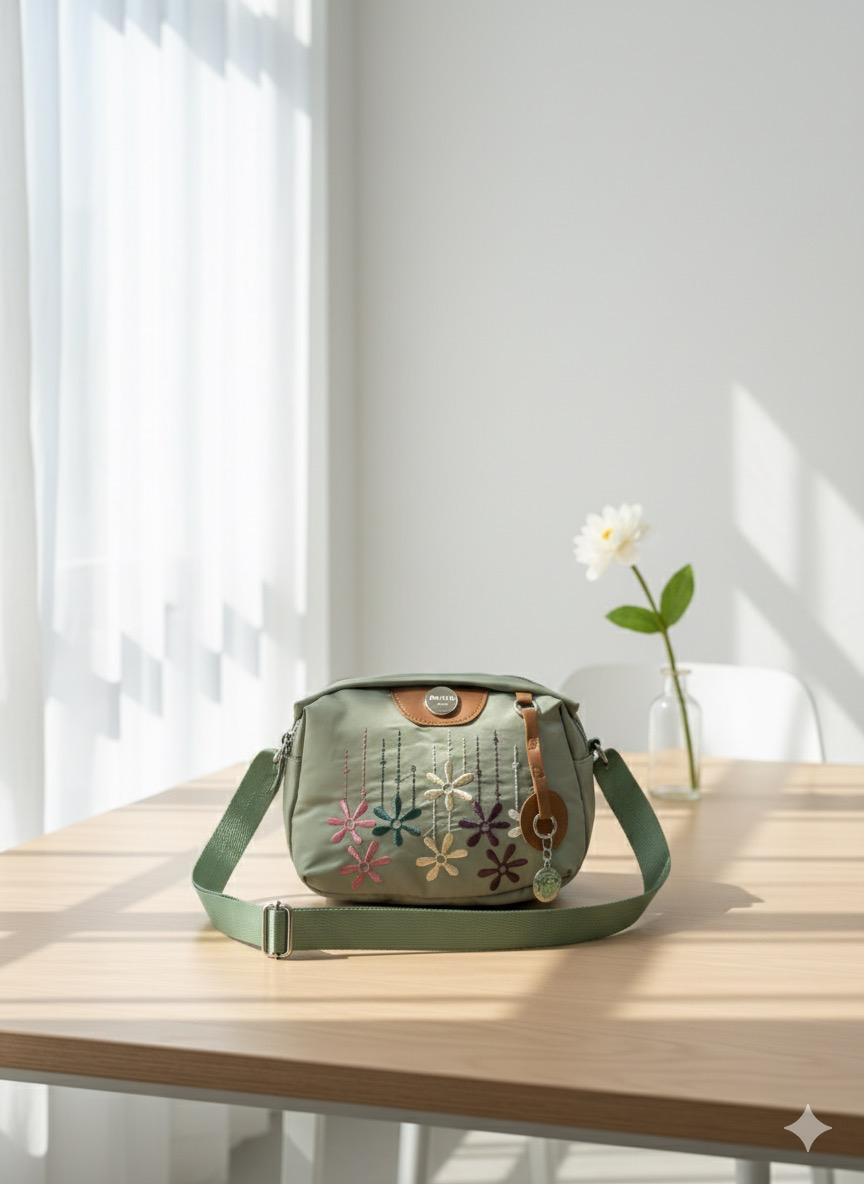 Embroidered Floral Crossbody Bag – 8 Beautiful Colours