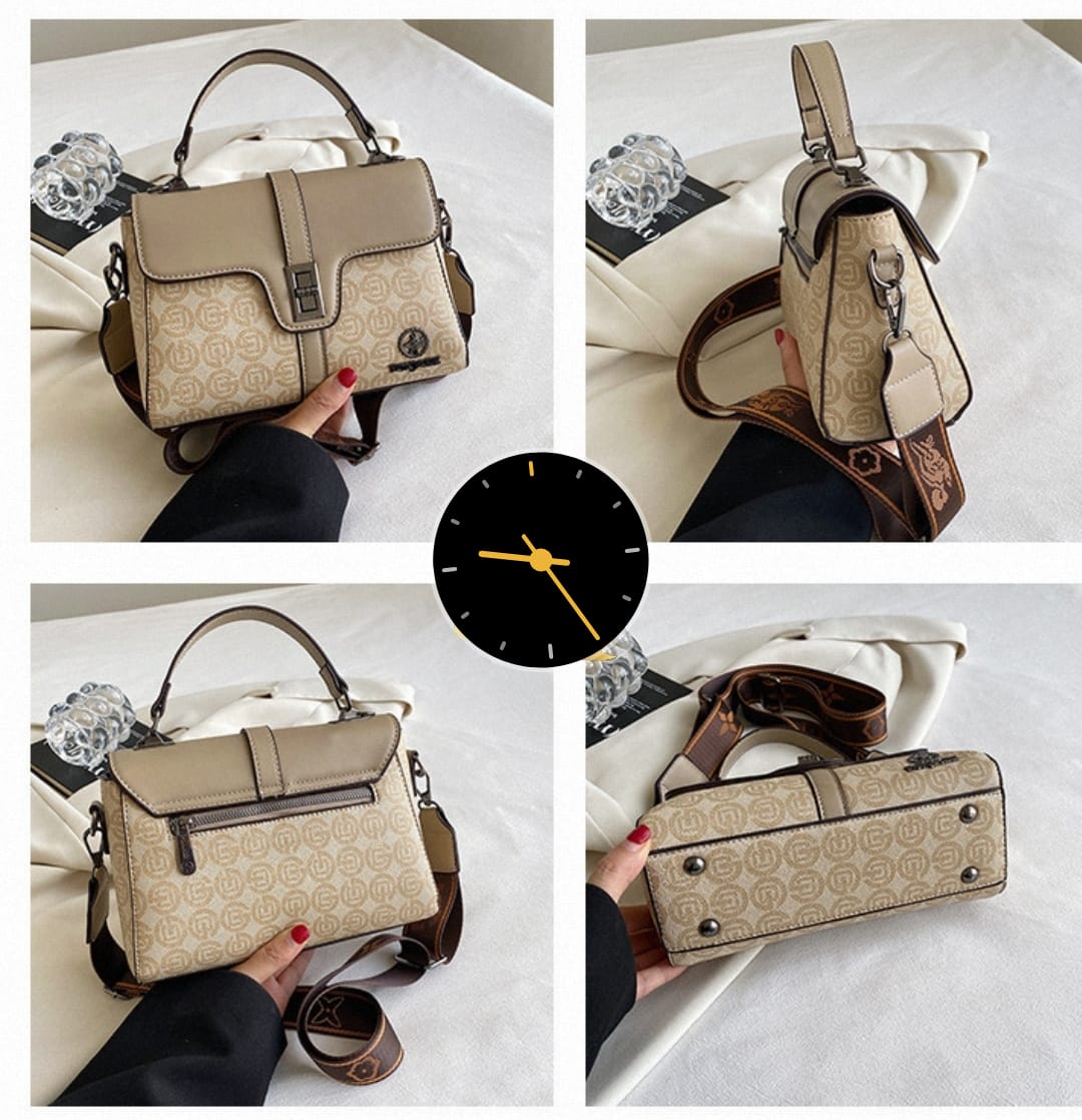 Elegant Patterned Crossbody Handbag