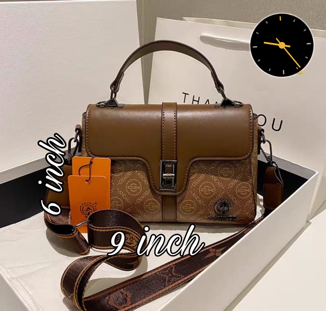 Elegant Patterned Crossbody Handbag