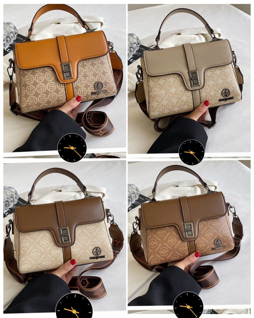 Elegant Patterned Crossbody Handbag