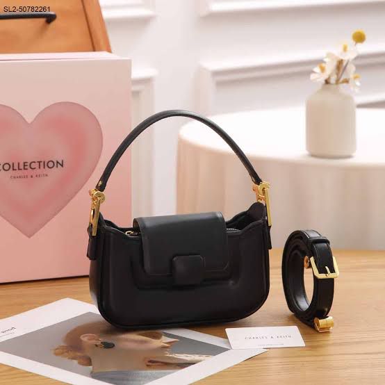 Mini Croissant Style Flap Shoulder Bag Collection - Three Essential Colors