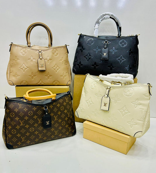 Luxury Embossed Leather Handbag Collection – Premium Tote & Shoulder Styles