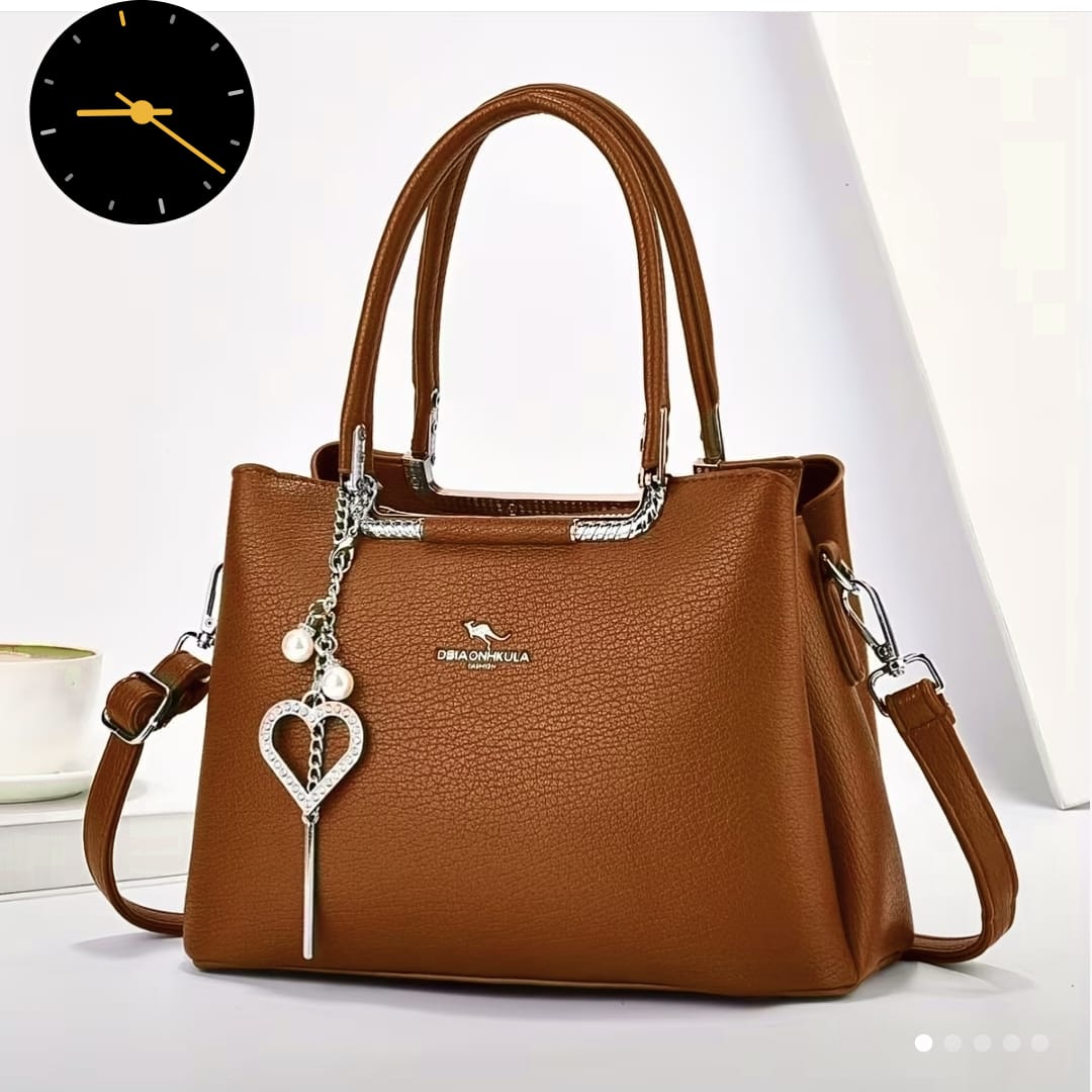 Chic Textured Shoulder Bag for Work and Daily Use